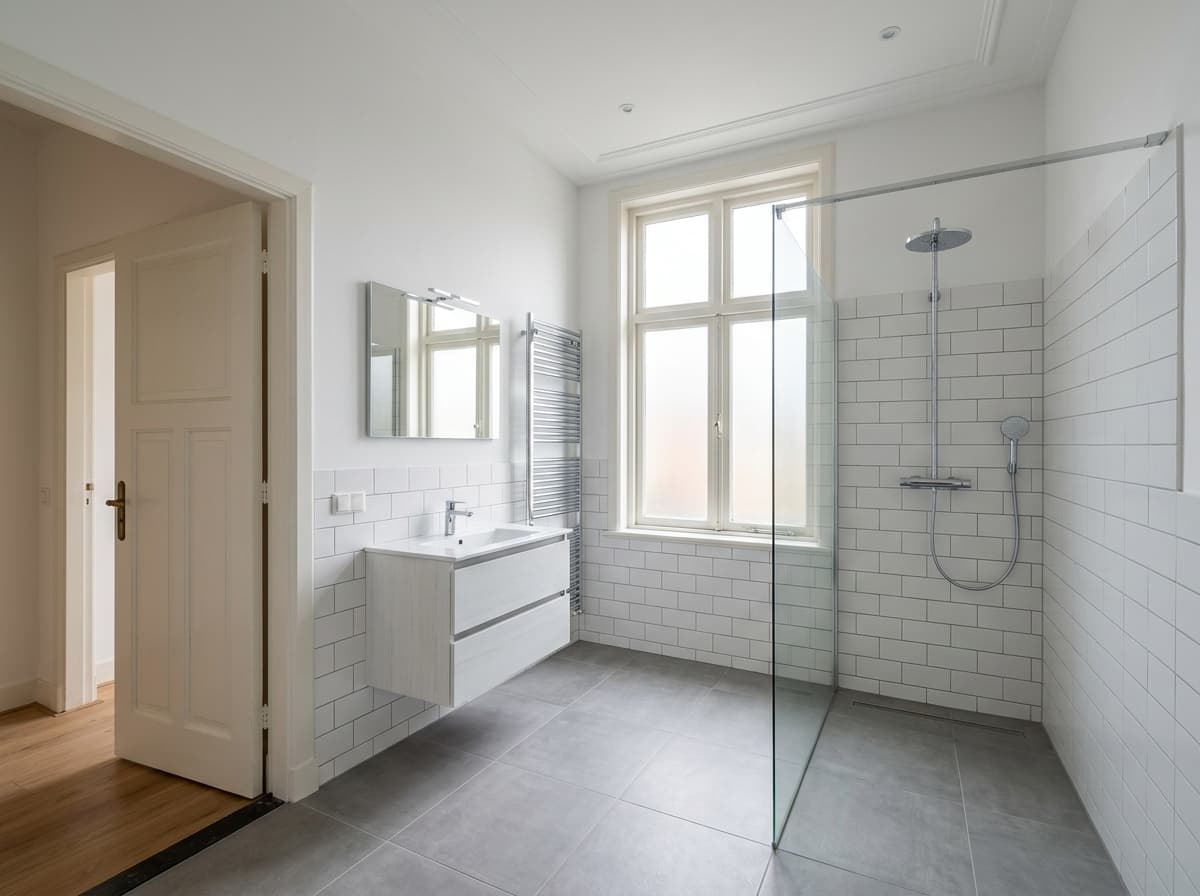 Lege badkamer — jaren '30 voor Modern Nederlands styling