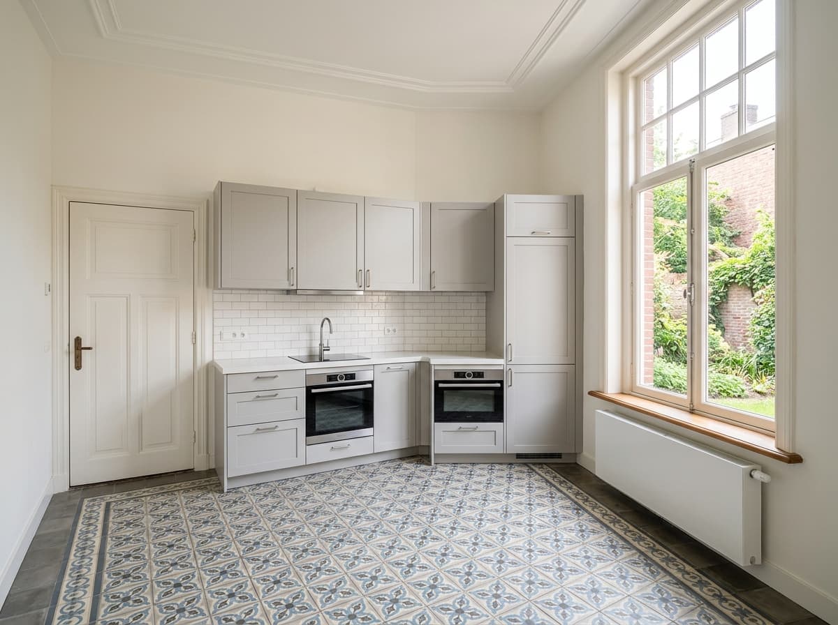 Lege keuken — jaren '30 voor Modern Nederlands styling