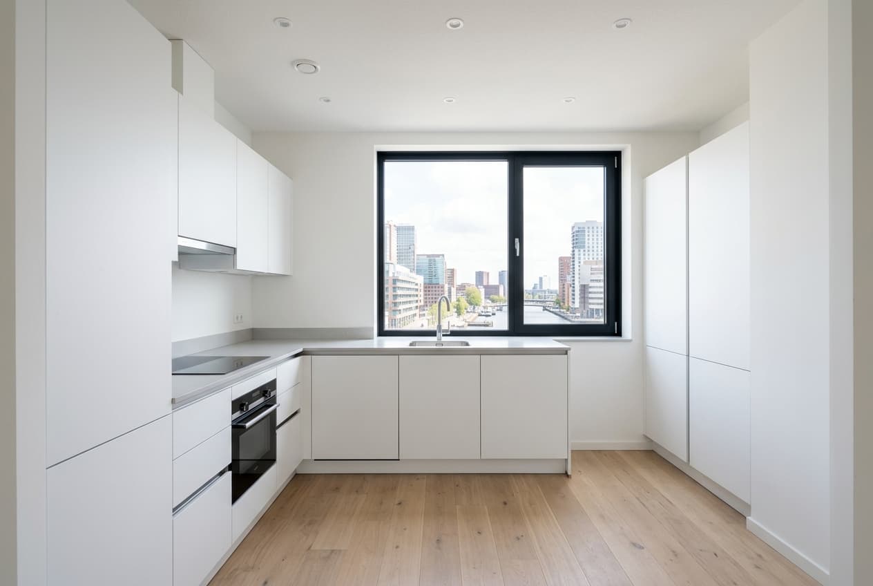 Lege keuken voor Modern Nederlands styling