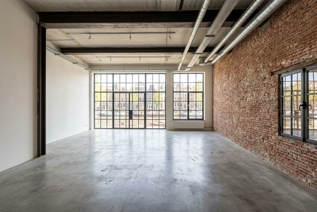 Lege woonkamer — loft voor Modern Nederlands styling