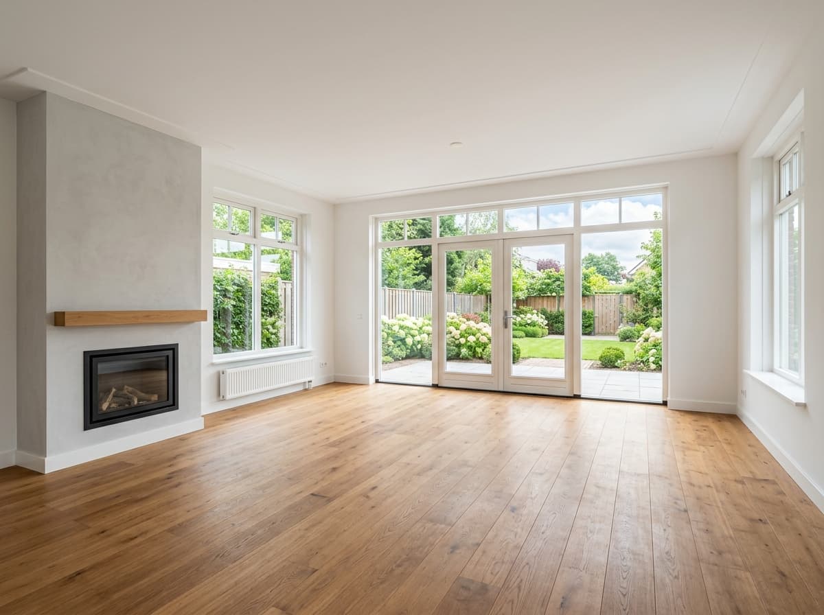 Lege woonkamer — vrijstaand voor Luxe Herenhuis styling