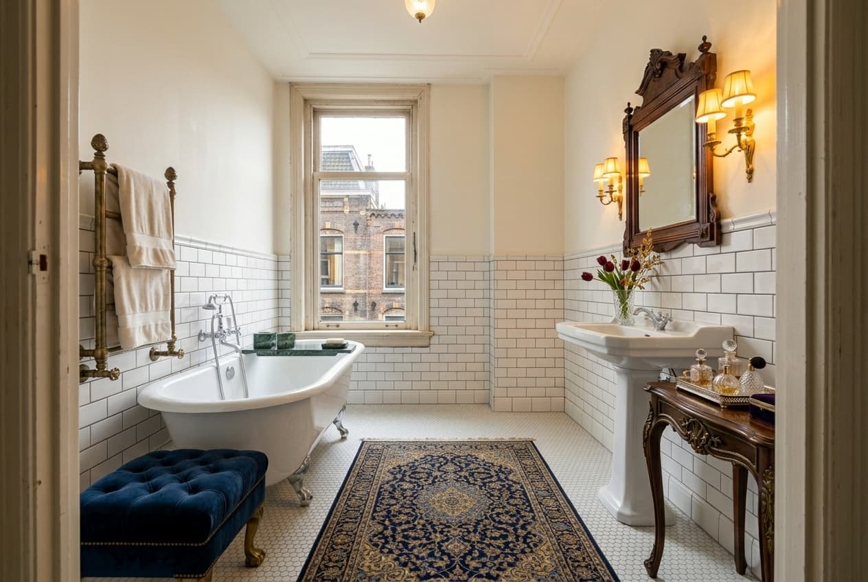Badkamer in Luxe Herenhuis stijl
