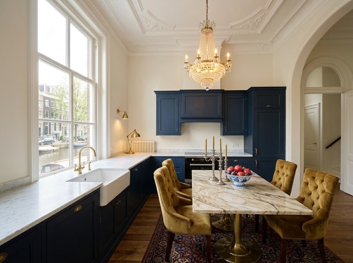 Keuken — Grachtenpand in Luxe Herenhuis stijl