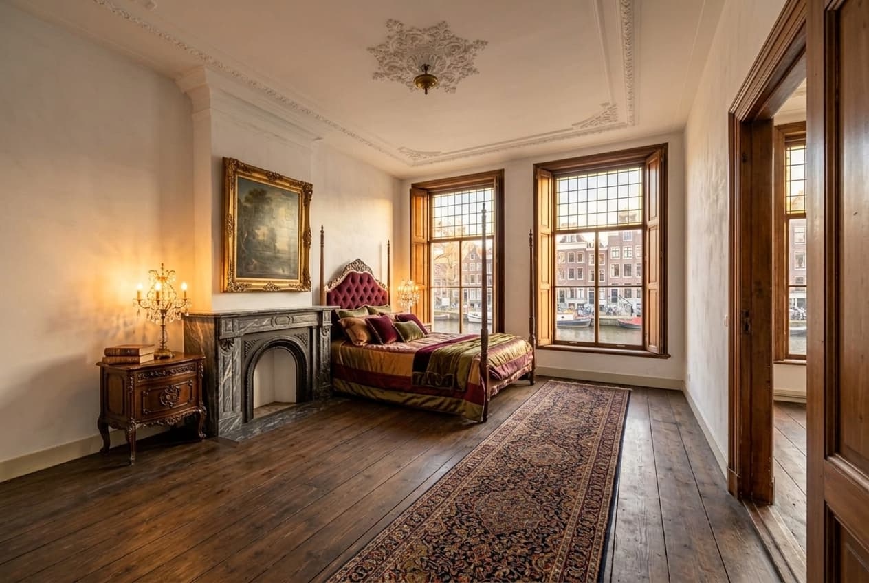 Slaapkamer — Grachtenpand in Luxe Herenhuis stijl