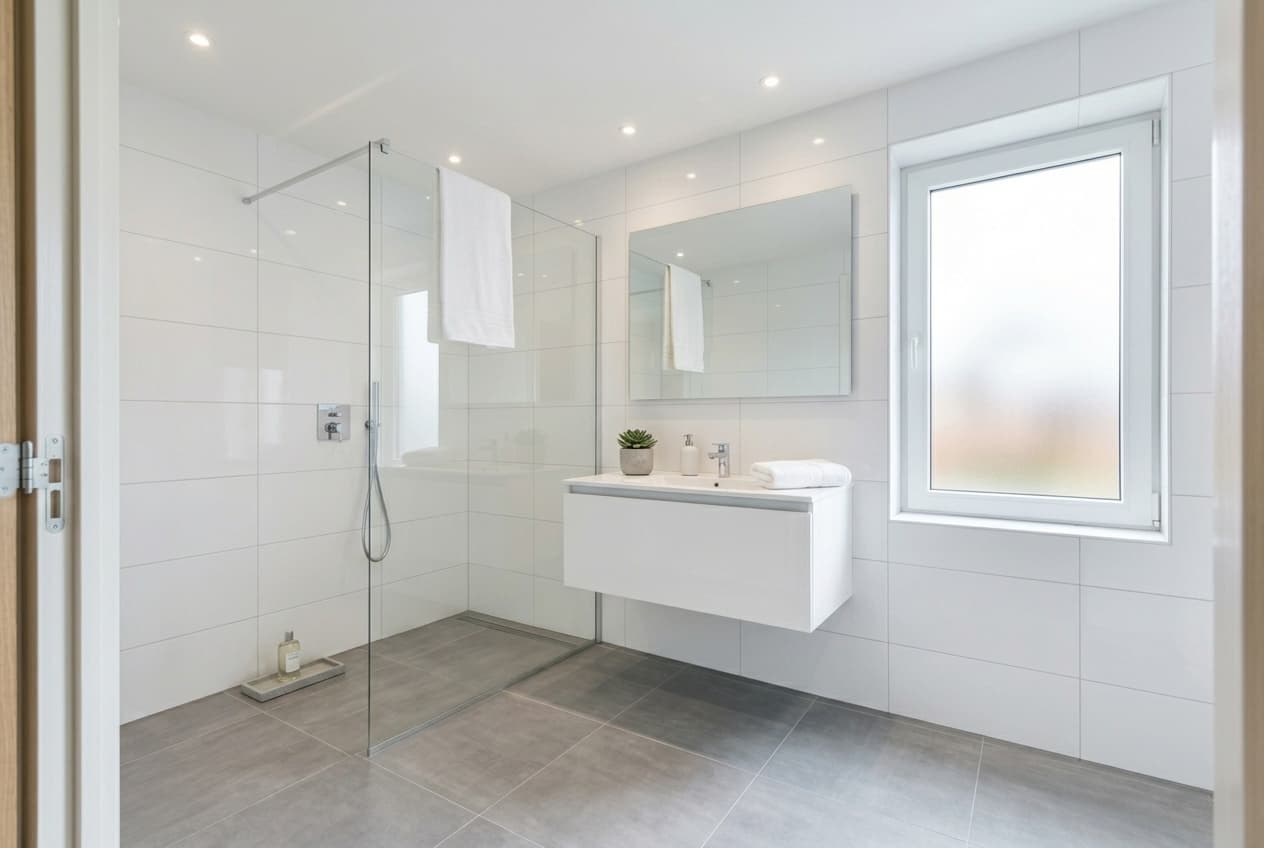 Badkamer in Minimalistisch stijl
