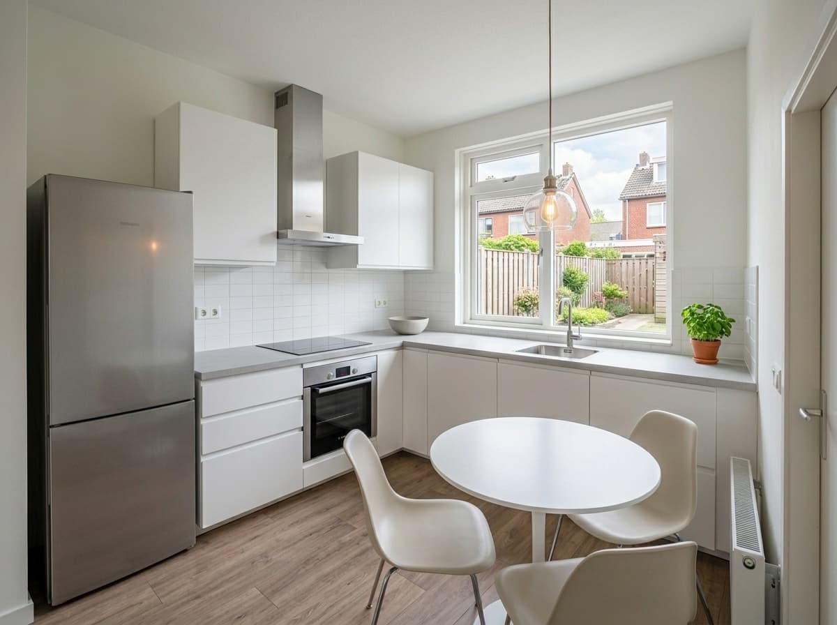 Keuken — Rijtjeshuis in Minimalistisch stijl