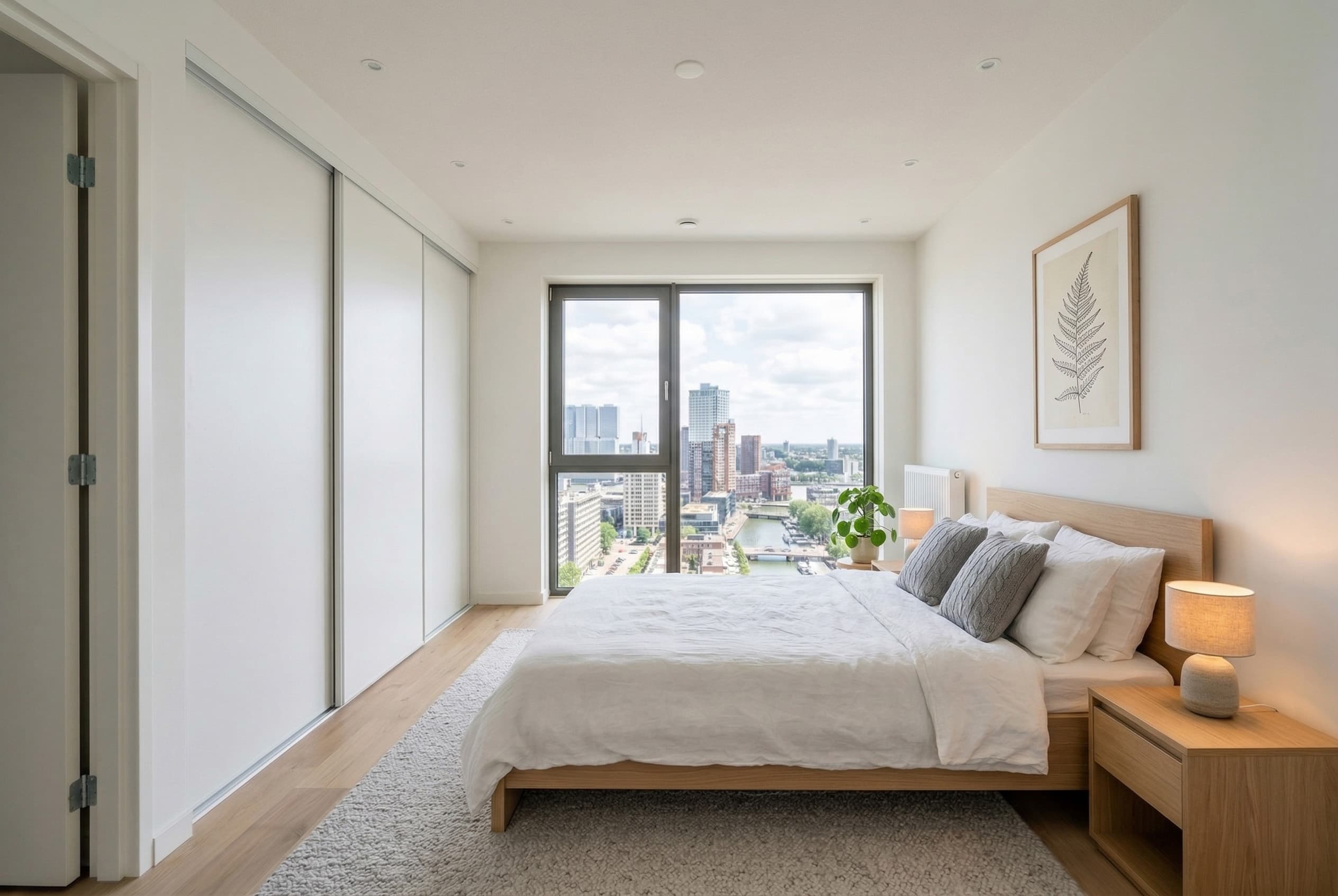 Slaapkamer in Minimalistisch stijl