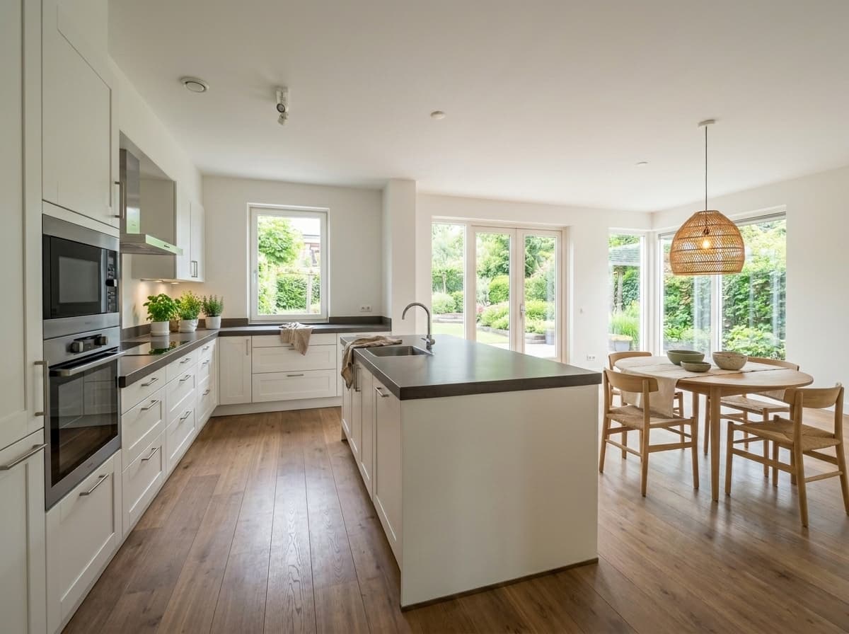 Keuken — Vrijstaand in Scandinavisch stijl