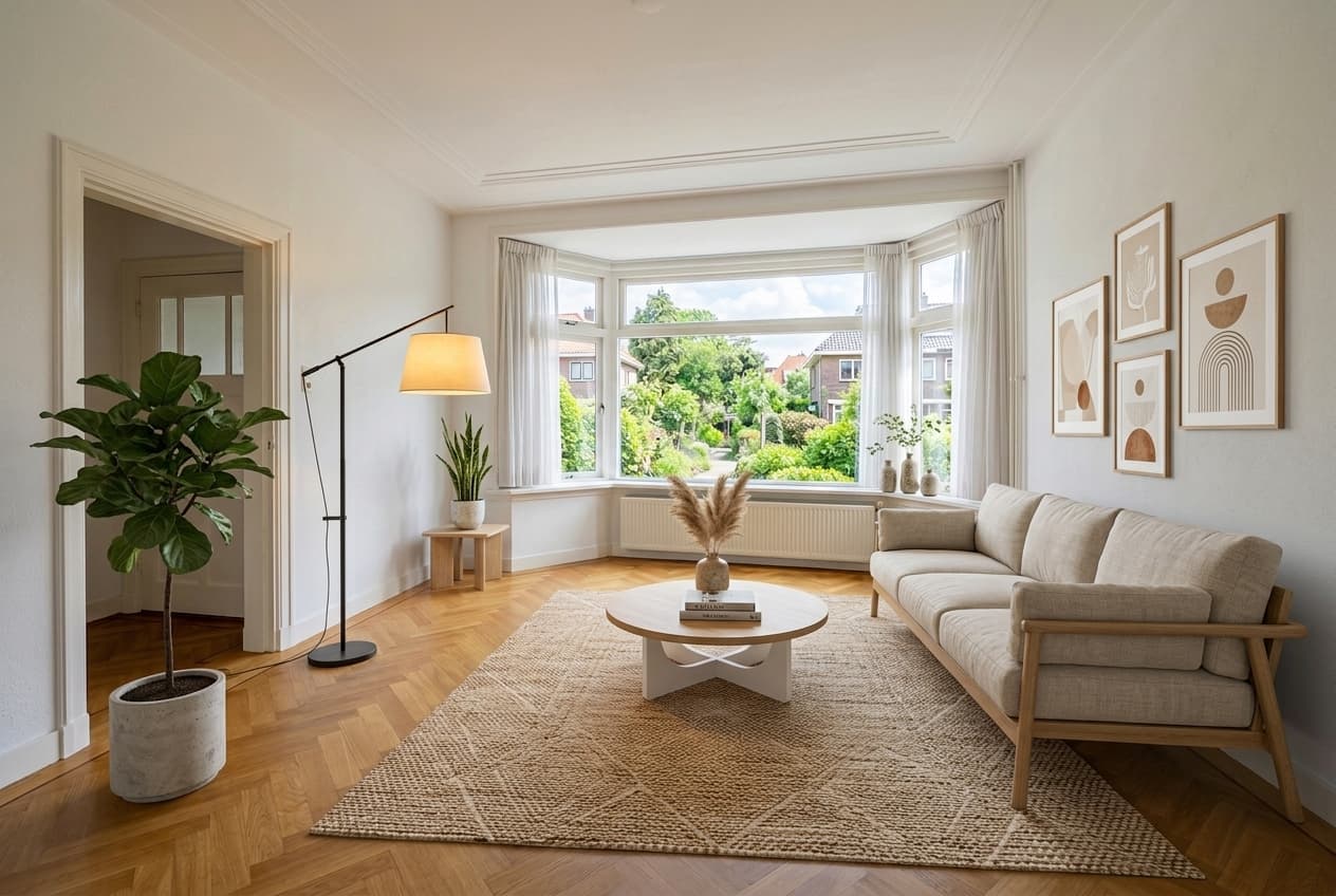 Scandinavisch interieur styling voorbeeld