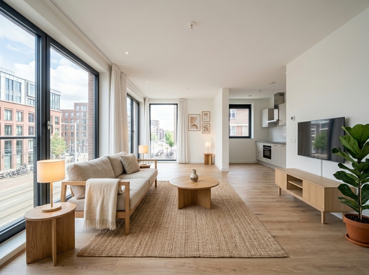 Modern appartement virtual staging voorbeeld